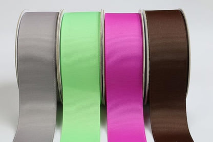 Ribbonitlux 1.5" Wide Solid Grosgrain Ribbon 25 Yards (183-Garden Rose）, Set for Gift Wrapping, Party Decor, Sewing Applications, Wedding and Craft