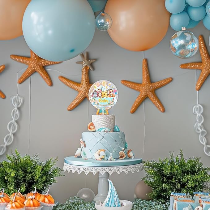 Baby Shower Winnie Cake Topper Acrylic Sign - Winnie Birthday Party Supplies - Birthday Party Decorations Centerpieces