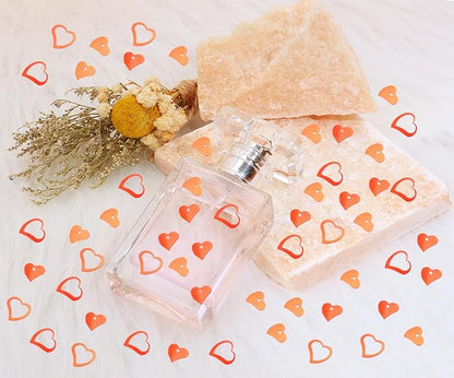 ONLYKXY 1200Pcs Love Heart Shaped Confetti, Table Wedding Decoration, Glitter Confetti for Wedding Party (Glitter Red)