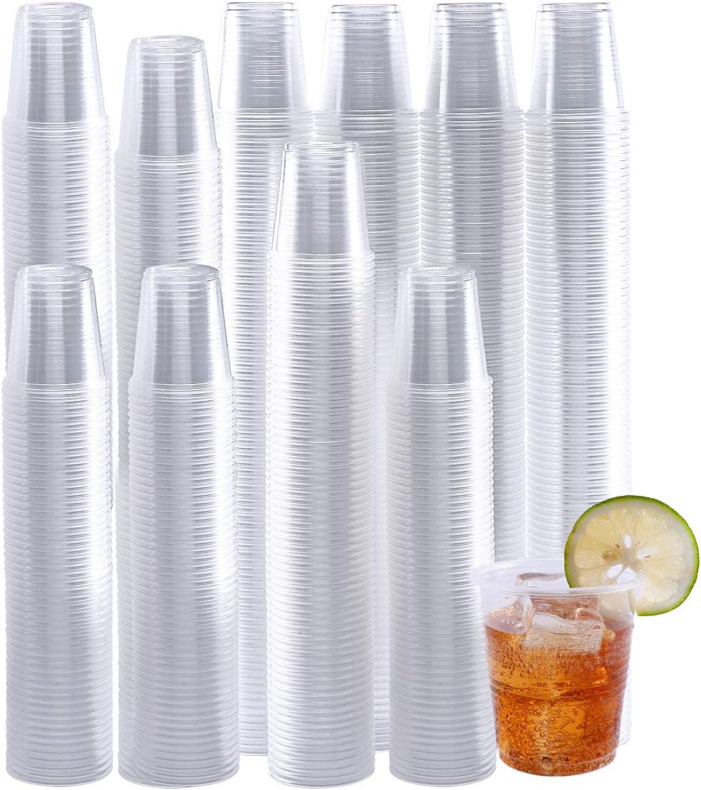 3oz Disposable Plastic Cups 500 Pack,Small Mouthwash Cups, Bulk Sample Tumblers for Home, School, Office, Parties, or Commercial Use