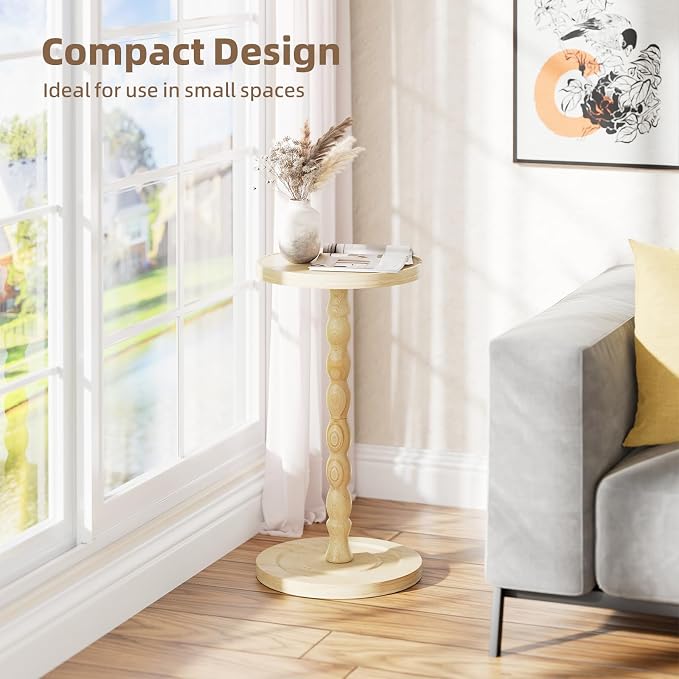 Simple Trending Round Side Table, Small Drink Table, Beside End Table