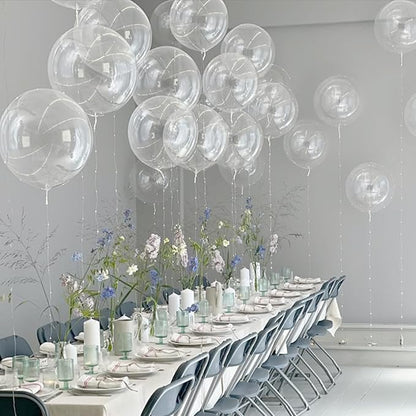 Clear Balloons 12 inch, Transparent Latex Balloons 50pcs Party Balloon for Baby Shower Wedding Bridal Shower Birthday Party Decorations