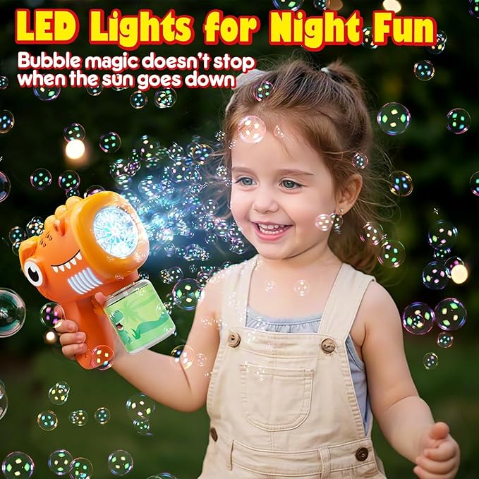 Boys Toys for 3-8 Year Old: 2 Pack Bubble Gun Machine Rechargeable, Kids Toys Birthday Gifts for 3 4 5 6 7 8 Years Old Boy Girls Toddlers Ages 3-5 Valentines Easter Outdoor