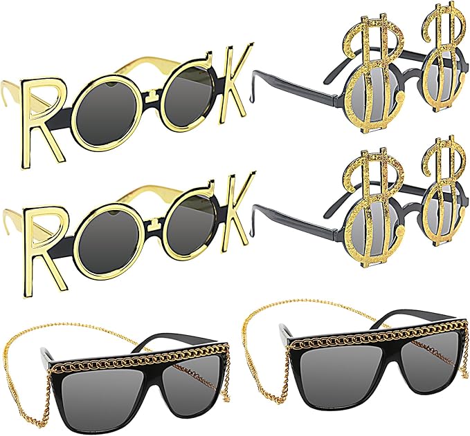 musykrafties Photo Booth Props Sunglasses Set