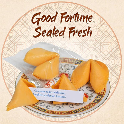 East and Else Fortune Cookies, Individually Wrapped, Vanilla Flavor, Premium Bulk Pack, Made in USA (200 Count)