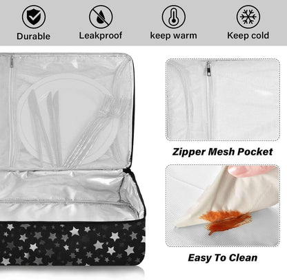 Casserole Carriers for Hot or Cold Food Reusable Casserole Dish Carrier Insulated Thermal Large Capacity Durable Perfect for Party Camping Family Gatherings Yellow Fish