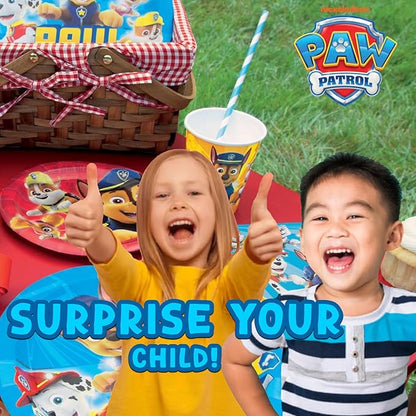 Unique Paw Patrol and Paw Patrol Girl Party Favor Bags 16 Goodie Bags with Celebrate With Me Sticker | Kids Birthday Party Supplies