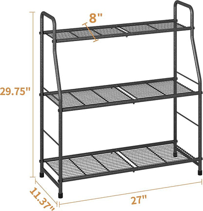 Simple Trending Plant Stand Outdoor Indoor 3 Tier Metal Waterproof Plant Shelf for Living Room Balcony Garden
