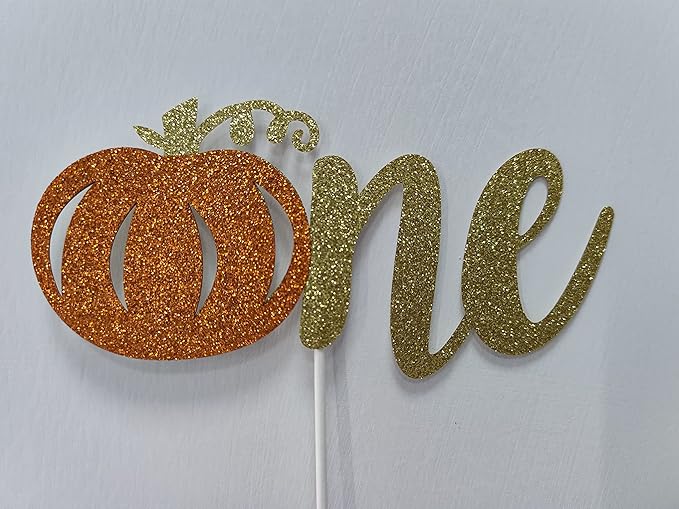 Pumpkin One Cake Topper Little Pumpkin 1st Birthday Cake Topper for Pumpkin 1st Birthday Cake Decorations