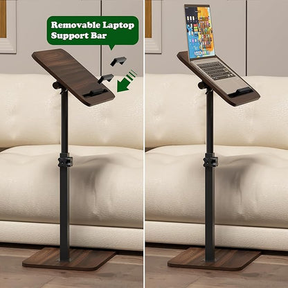 360° Swivel Sofa Side Table for Couch