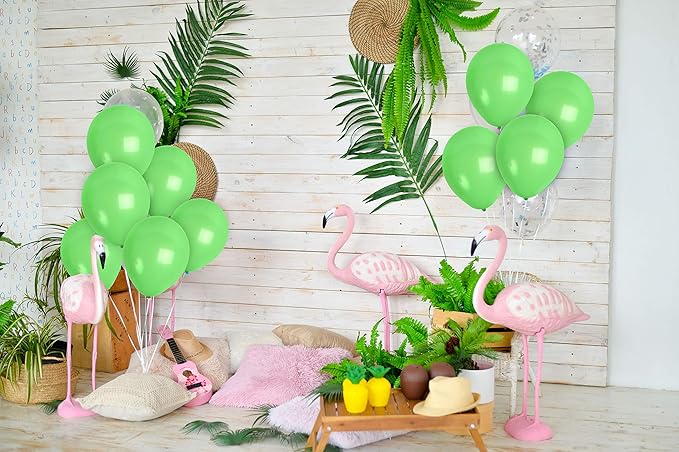 Treasures Gifted Light Green Balloons - Lime Green Balloons - Latex Party Balloons - Neon Green Balloons 12 Inch - Premium Large Green Balloons - Apple Green Balloons - 100 Balloons Bulk