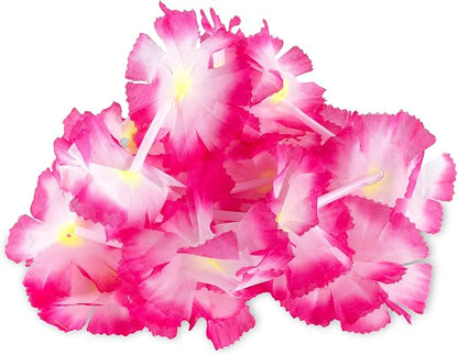 Super Z Outlet Giant Hawaiian Ruffled Simulated Colorful Luau Silk Flower Leis Jumbo Necklaces for Tropical Island Beach Theme Party Event, Birthday Supplies, Costume (12 Pack)