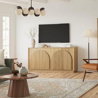 win2win Fluted Sideboard Buffet Cabinet