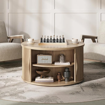 JOINICE 31.5" Round Lift Top Coffee Table