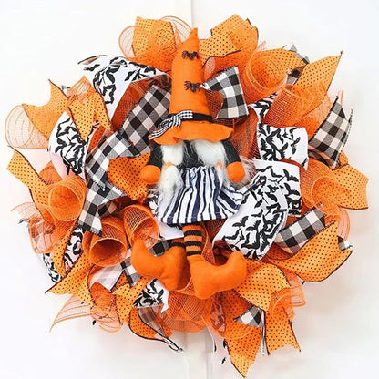 5 Rolls Fall Mesh Ribbon for Wreath, 10 Inch x 30FT Per Roll Metallic Foil Deco Mesh Rolls Natural Orange Gold Green Brown Decorative Mesh for Fall Thanksgiving Halloween Home Party Decor