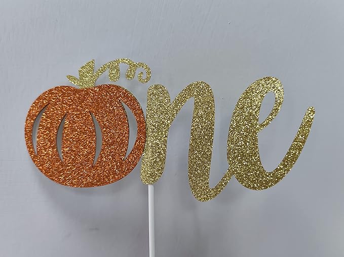 Pumpkin One Cake Topper Little Pumpkin 1st Birthday Cake Topper for Pumpkin 1st Birthday Cake Decorations