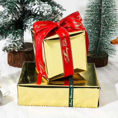 NESCCI Golden Metallic Wrapping Paper, Solid Color Paper,Gift Wrapping Paper,Perfect for Wedding,Valentine's Day,Birthday, Christmas,Baby Shower,DIY Bouquet (17 Inches X 32.8 Feet)