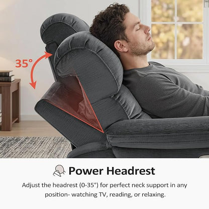 MCombo 73.8'' Wall Hugger Power Loveseat Recliner, Reclining Loveseat