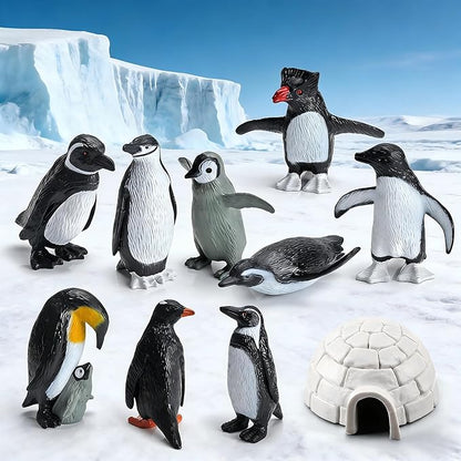 26 Pcs Cute Mini Arctic Animals Figurines Set Realistic Polar Tiny Penguin Animal Figurines Cupcake Cake Topper Christmas Birthday Gift Christmas Party Supplies Gift