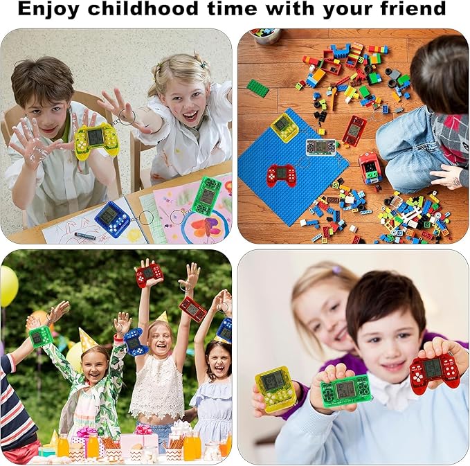18Pcs Video Game Party Favors, Mini Game Keychain Arcade Party Favors for Kids,Birthday Supplies Gaming Classroom Prizes for Boys and Girls
