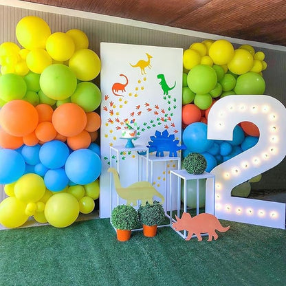 Lime Green Balloons 12 inch, Lime Green Latex Balloon 50pcs Party Balloons for Baby Shower Dinosaur Jungle Halloween Birthday Party Decorations