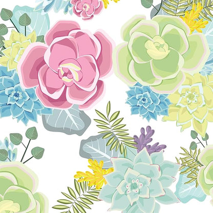 Beistle Floral Tablecovers, 54” x 108” – Plastic Table Cloth, Rectangular Tablecloth, Table Covers for Party, Summer Tablecloth, Spring Tablecloth, Flower Tablecloth, Assorted, 2 Pieces