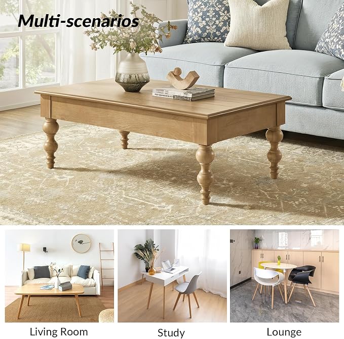 HULALA HOME Coffee Table Lift Top