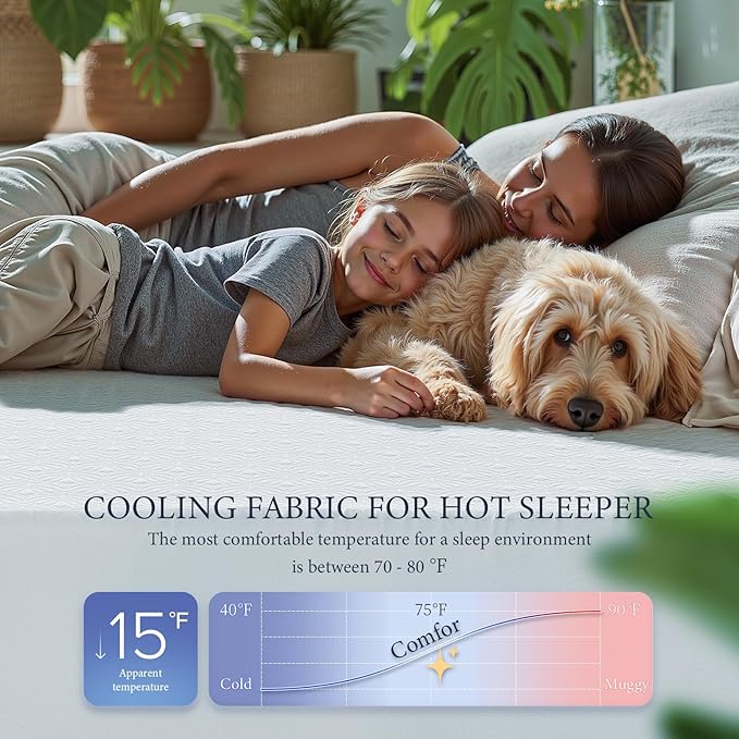 Waterproof Mattress Protector Queen Mattress Pad, Deep Stretchable Pocket Bed Cover, Machine Washable Soft Breathable Noiseless Mattress Protection for Household Guest Bedroom Home Hotel