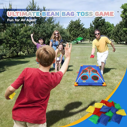 TOY Life Bean Bags Toss Carnival Games, Cornhole, Outdoor Toys for Kids Ages 4-8, Backyard Game Sports & Outdoor Play, Outside Toys for Ages 5-7, Family Lawn Yard Games Birthday Party, Gift for Boys
