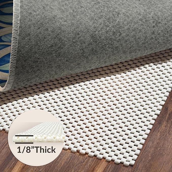 Flatwoven High Traffic Area Rug 6x9, Southwestern Inspired Rug Featuring Bold Aztec Diamond, Non Slip, Stain Resistant, Washable Area Rugs for Living Room, Bedroom (Orange, 6x9)