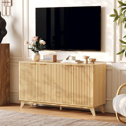 VINGLI Modern TV Stands for 65 inch tvs, Mid Century TV Stand