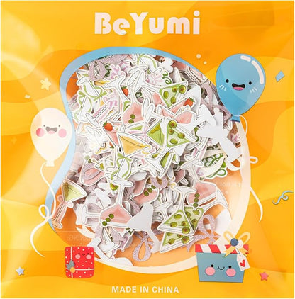 BeYumi Martini Bow Table Confetti - 300Pcs A Tini Bit Older Table Confetti Decorations Colorful Martini and Pink Bows Birthday Paper Decor for Girls Birthday Wedding Bridal Shower Bar Party Supplies