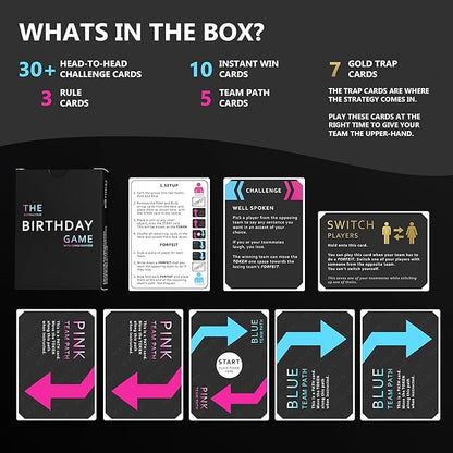 The Outrageous Birthday Card Game | Adult Games for Birthdays | Party Games | Birthday Gifts for Women & Men, Party Gift Ideas for Him or Her, Boyfriend and Girlfriend | Fun Card Games for Adults