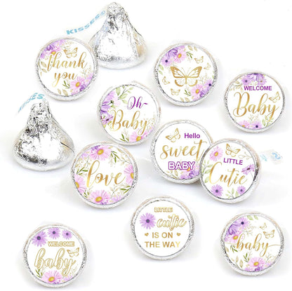 How Many Candies Baby Shower Games, How Many Candies Standing Sign 50 Guessing Cards 180 Baby Shower Candies Stickers, Guess How Many Candies Baby Showers Game Set for Baby Shower Decoration (Purple)