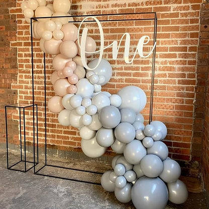 110pcs Gray Balloons 12inch Grey Latex Party Balloons for Graduation, Wedding, Birthday, Gender Reveal, Baby Shower, Bridal Shower, Anniversary Party Decorations