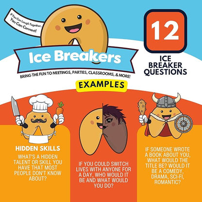 Connect Cookies – Icebreaker Fortune Cookies for Team Building, Meetings & Events | Fun Conversation Starters for Work, Parties, and Offsites