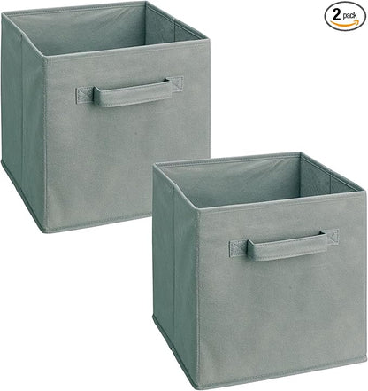 ClosetMaid 18657 Cubeicals Fabric Drawer, Gray, 2-Pack