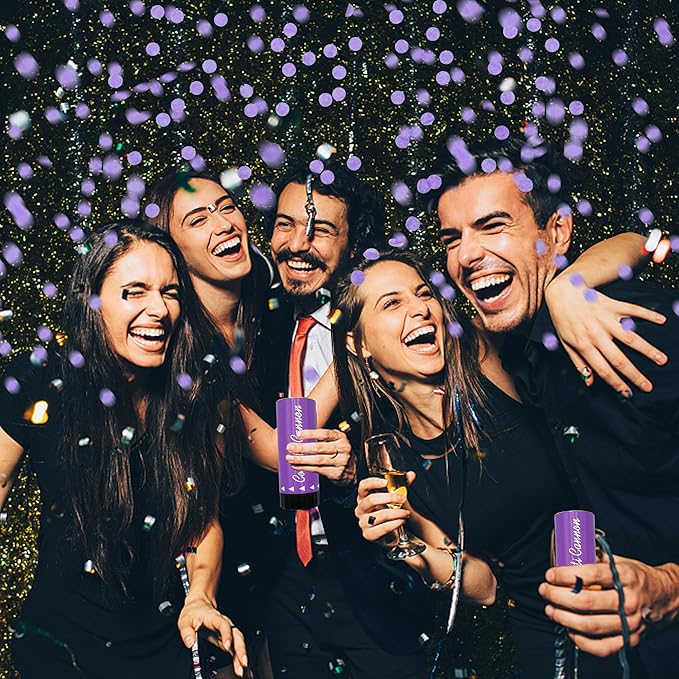 Party Confetti for Wedding Birthday Graduation Baby Shower Anniversary Christmas New Year's Kids Fun Party Supplies Decorations and Favors (Purple)