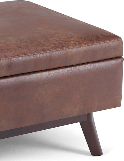 SIMPLIHOME Owen Coffee Table Storage Ottoman