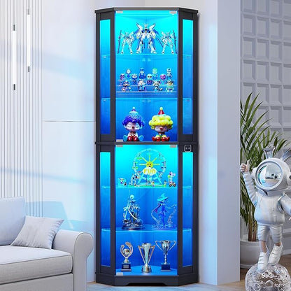 BROTTAR 71" Corner Display Cabinet