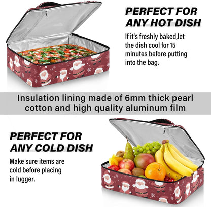 Casserole Carriers for Hot or Cold Food Reusable Casserole Dish Carrier Insulated Thermal Large Capacity Durable Perfect for Party Camping Family Gatherings Yellow Fish