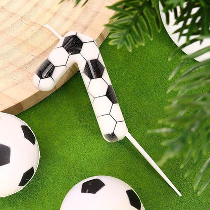 Soccer Number 7 Birthday Candle, 7th Birthday Candle Sport-Theme Cake Topper, Soccer Theme Party Decorations for Boys Girls, Party Supplies Birthday Gifts
