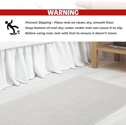 Cotton Paradise 100% Cotton Turkish Bathmat Rug, Soft Absorbent Quick Dry Non Slip, 20x34 Bathmat Rug, Silver Grey