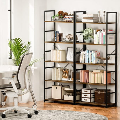 NUMENN 5 Tier Bookshelf, Modern Book Shelf