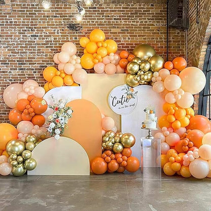 Orange Balloons 12 inch, Orange Latex Balloons 50pcs Party Balloons for Graduation Halloween Fall Tropical Thanksgiving Birthday Party Decorations