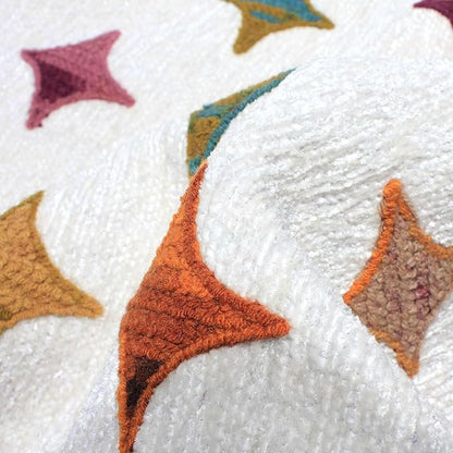 Alfa Rich 3x10 Moroccan White Area Rugs for Living Room Decor Washable Cotton Pet Friendly Runner