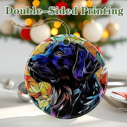 Black Labrador Retriever Ornament, Christmas Ornament – Christmas Tree Decor, Holiday Decoration, Stocking Stuffer, Festive Gift Idea, Gifts for Dog Lover, Dog Owner, Friends, and Family
