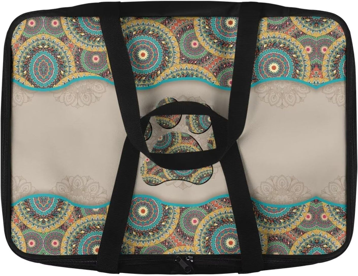 Dog Paw Prints Insulated Casserole Carrier Travel Bag Reusable Food Carrier for Hot or Cold Food Lasagna Holder Tote Portable Food Warmer for Beach Parties Picnic