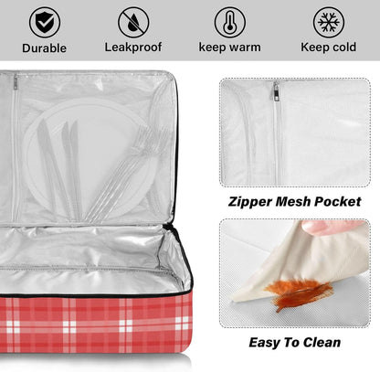 Casserole Carriers for Hot or Cold Food Reusable Casserole Dish Carrier Insulated Thermal Large Capacity Durable Perfect for Party Camping Family Gatherings Yellow Fish