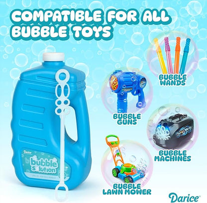 Darice 64-Ounce Bubble Solution-Includes Wand and Easy Pour Funnel Top-Works with Bubble Machines-for Weddings, Birthdays and Outdoor Events 30090907